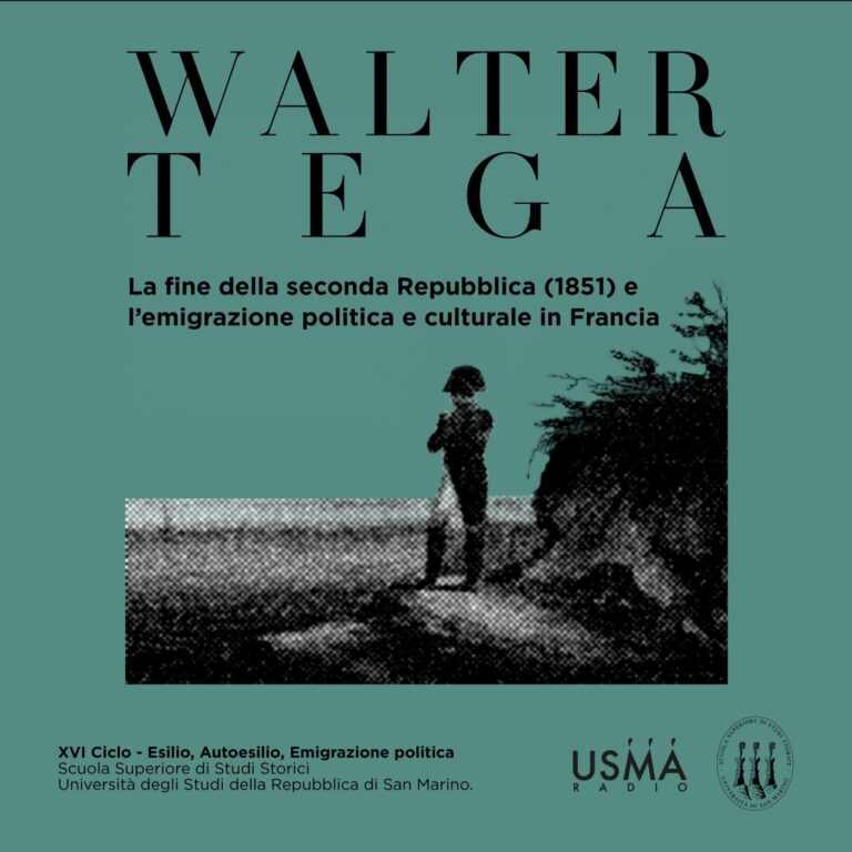 55. Walter Tega – La fine della seconda Repubblica (1851) e l’emigrazione politica e culturale in Francia